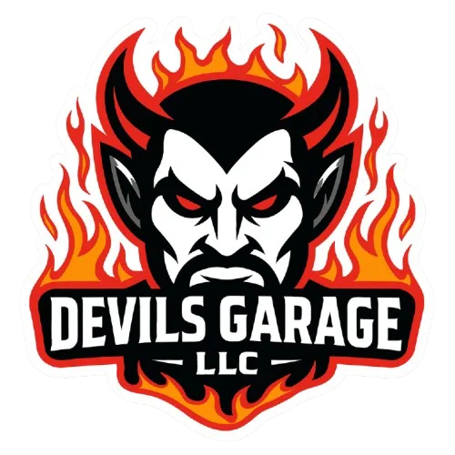 Devils Garage Flame Edition Sticker