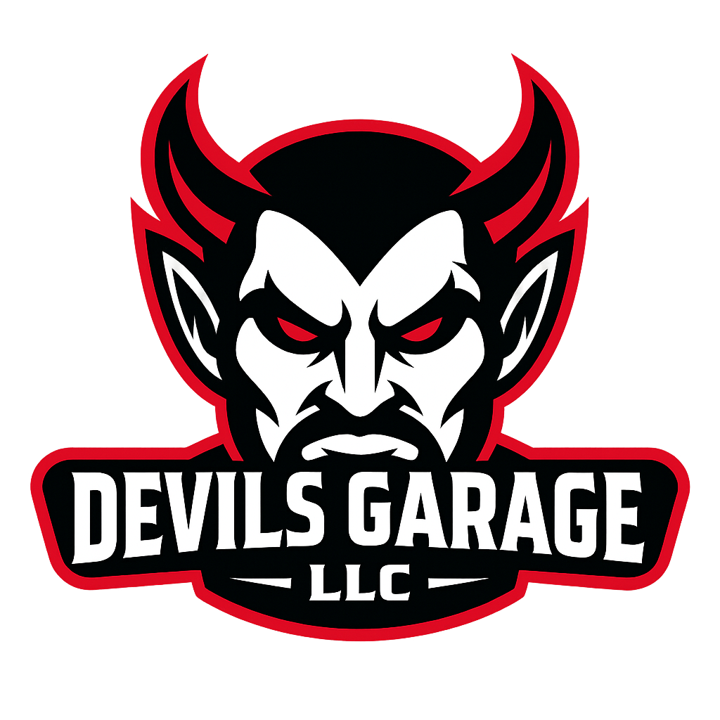 Devils Garage Simple Branding Sticker 